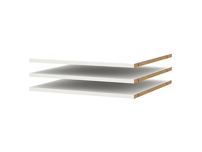 Armadio Catania 3 ripiani da 57cm a 120cm bianco