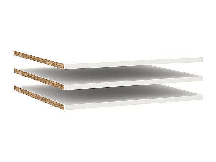 Catania 3 Böden 57 cm bis 120 cm Kleiderschrank weiß