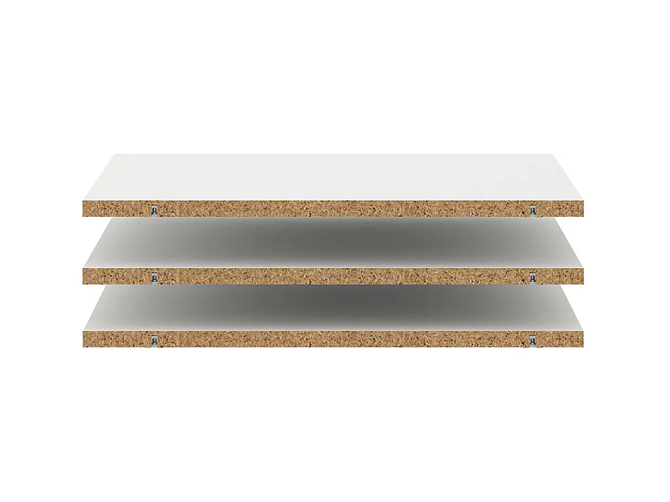 Armadio Catania 3 ripiani da 87cm a 180cm bianco