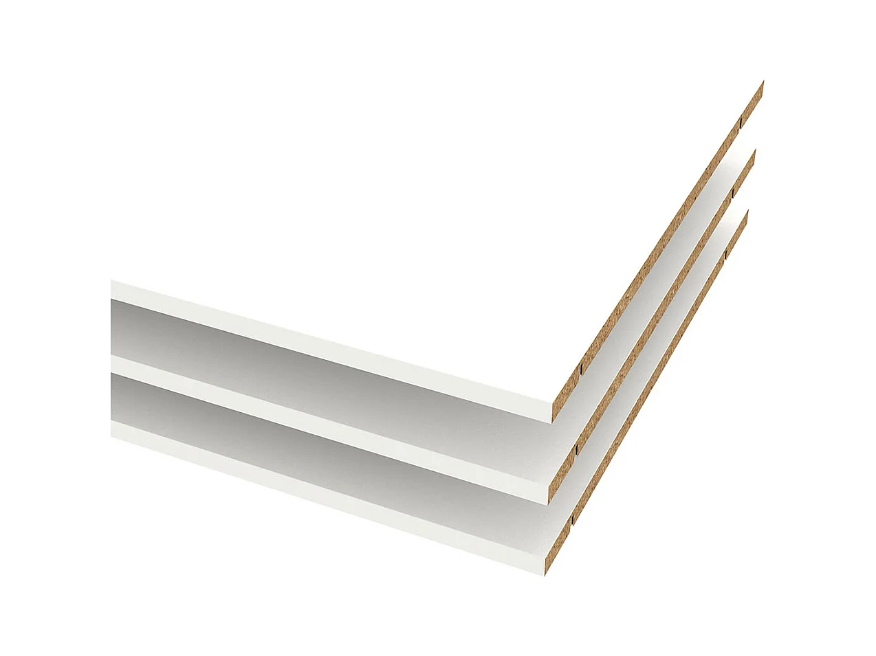 Armadio Catania 3 ripiani da 87cm a 180cm bianco