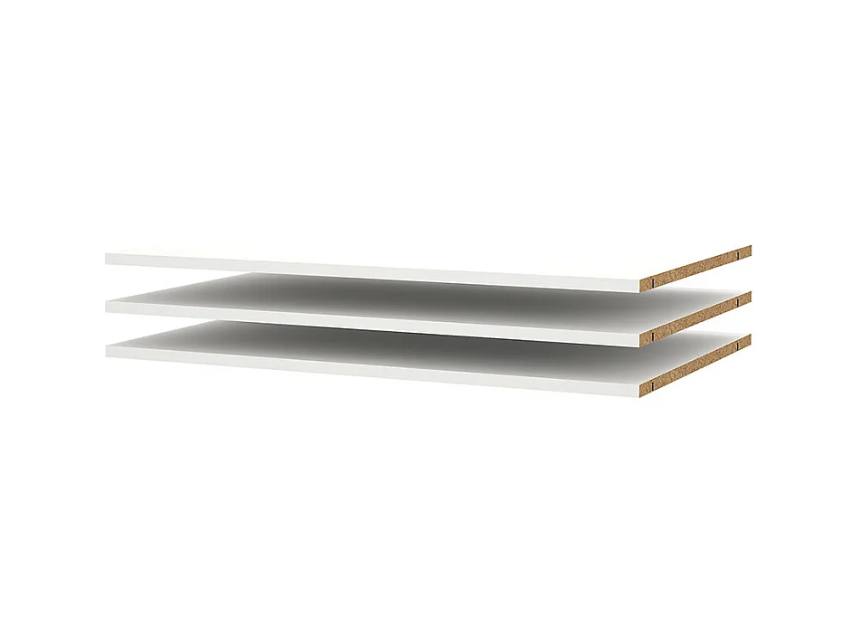 Armadio Catania 3 ripiani da 87cm a 180cm bianco