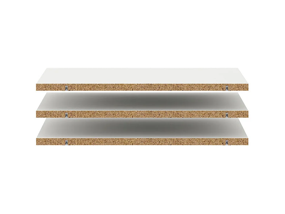 Armadio Catania 3 ripiani da 67cm a 140cm bianco