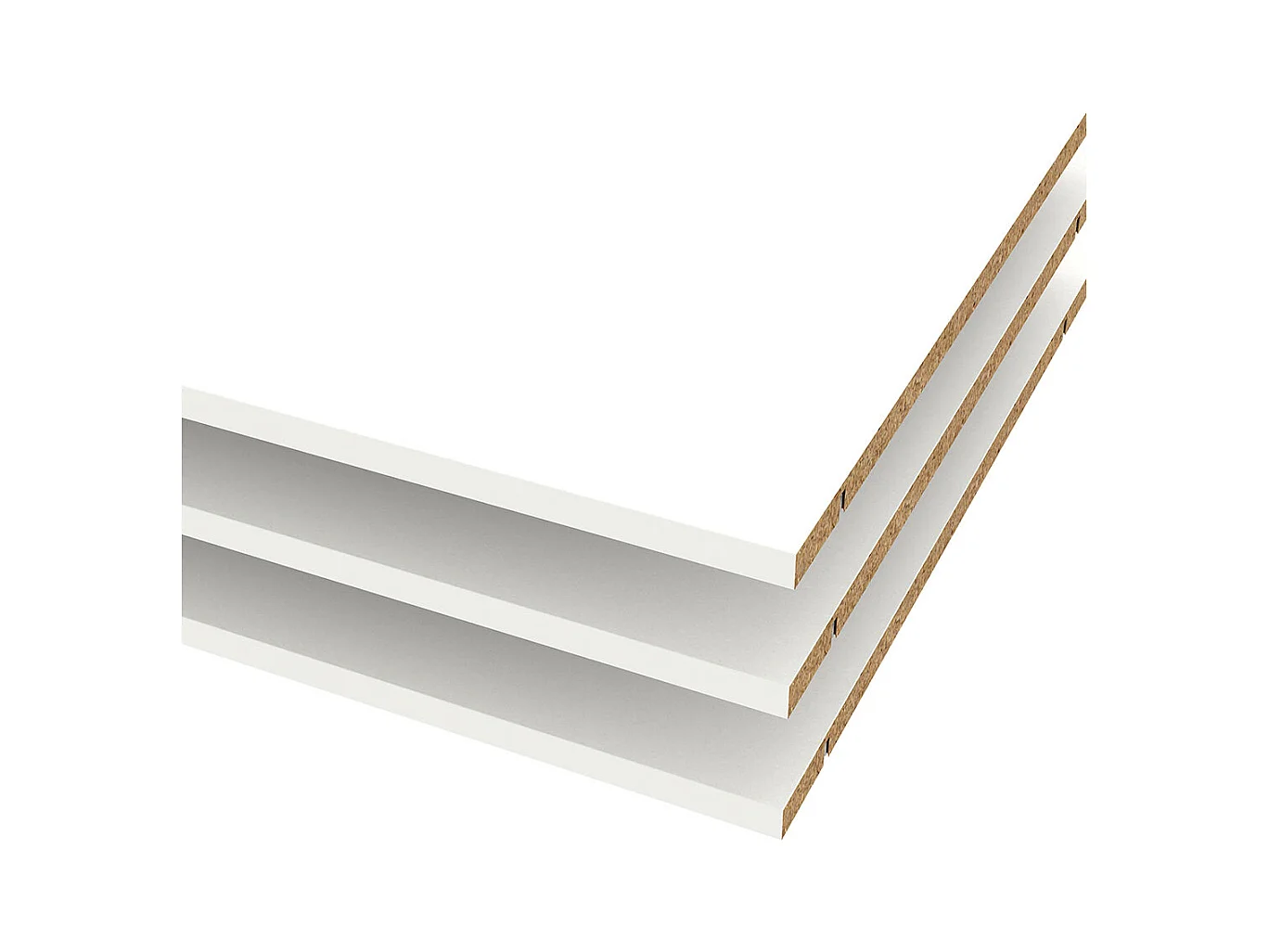 Armadio Catania 3 ripiani da 67cm a 140cm bianco