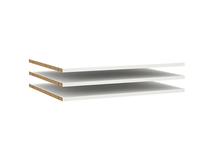 Armadio Catania 3 ripiani da 71,25 cm a 240 cm bianco