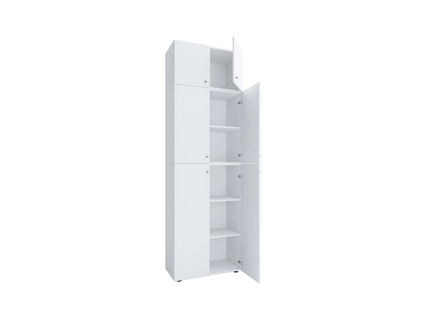 LonaXXL armoire de rangement 6 portes blanc.