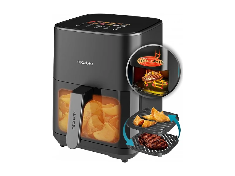 Cecotec Freidora sin aceite Cecofry&Grill Duoheat 4000