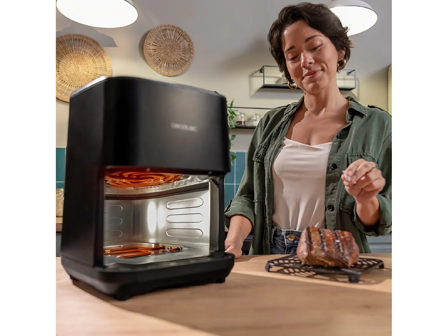 Cecotec Freidora sin aceite Cecofry&Grill Duoheat 4000