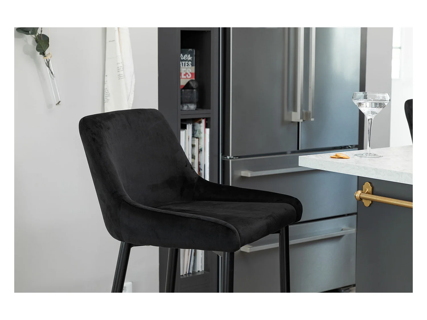 Plaza Tabouret de bar, noir.