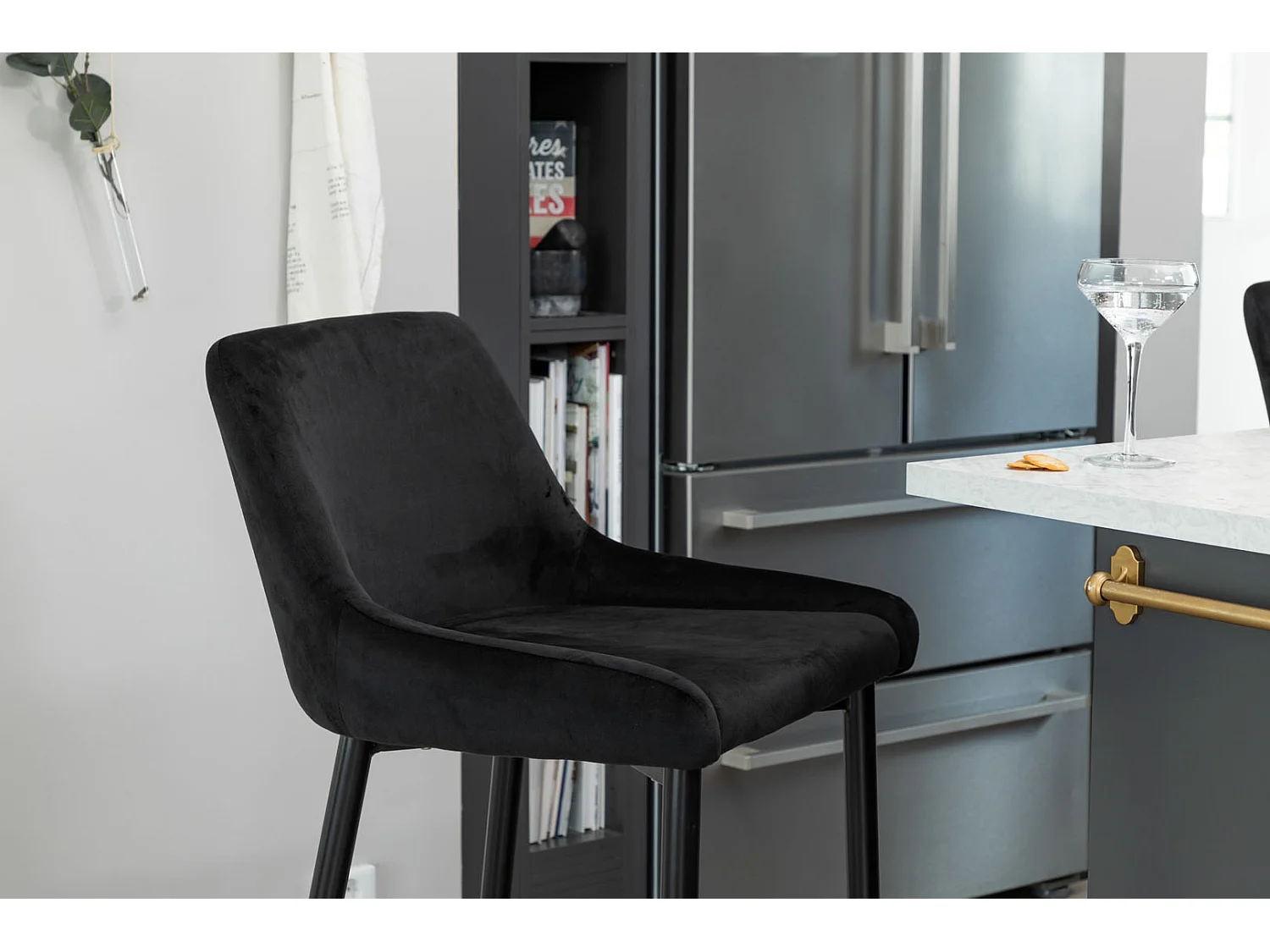 Plaza Tabouret de bar, noir.