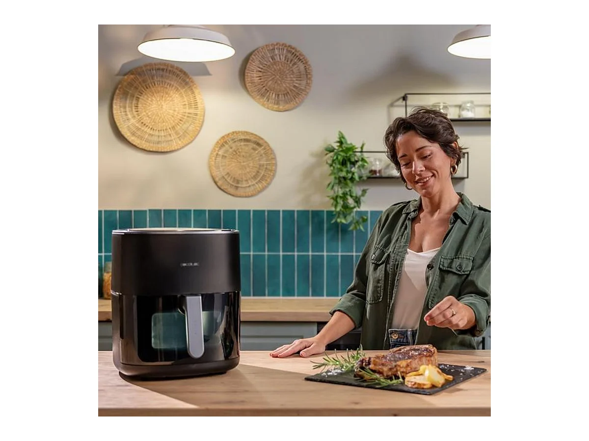 Cecotec Friteuse sans huile Cecofry&Grill Duoheat 6500