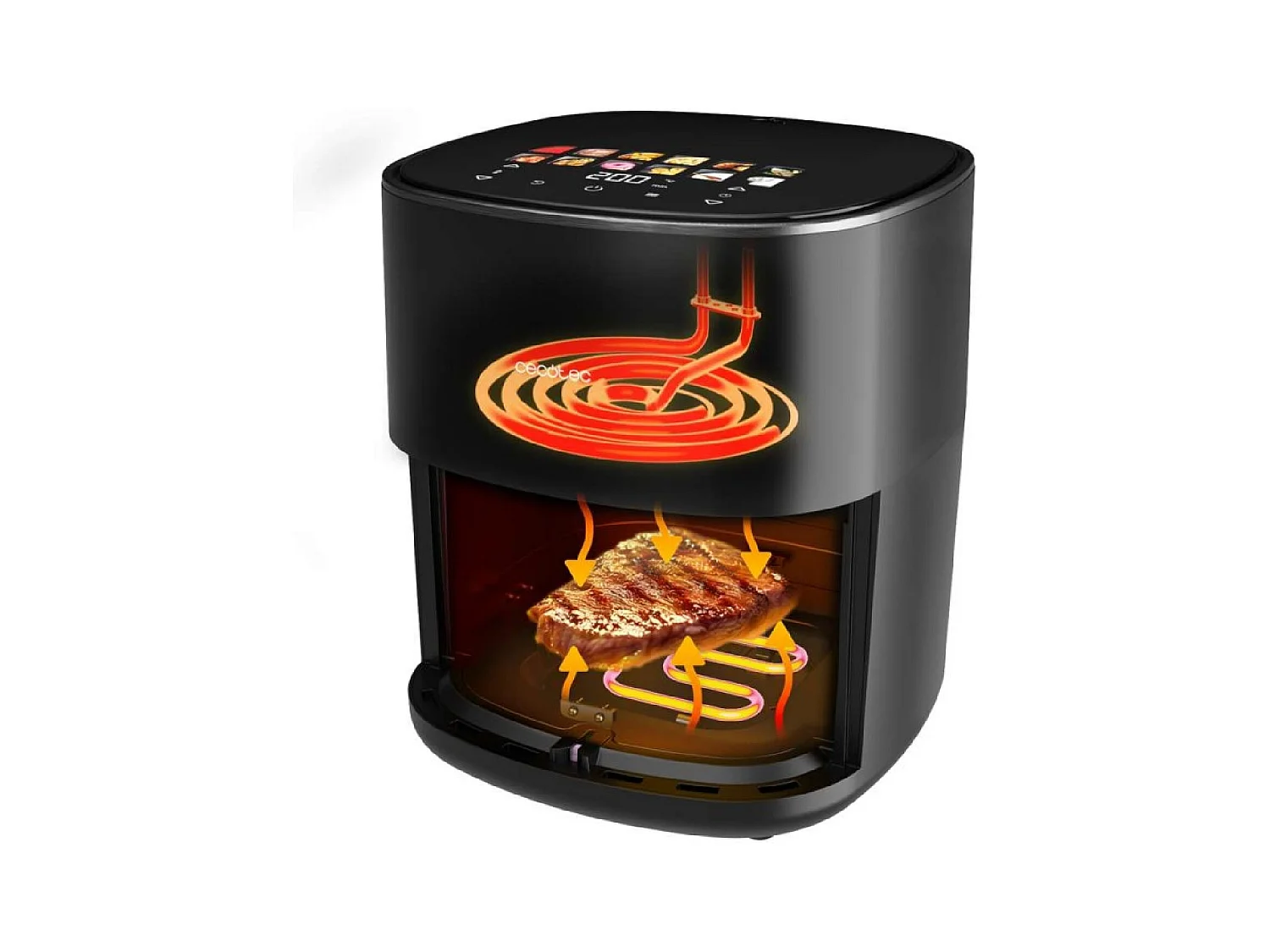 Cecotec Friteuse sans huile Cecofry&Grill Duoheat 6500