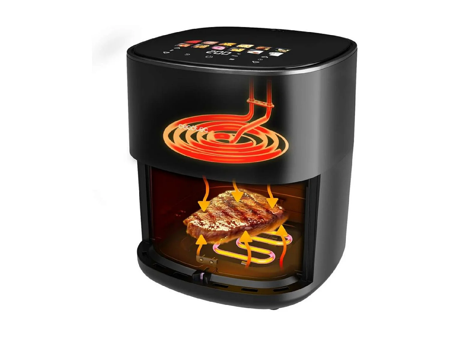 Cecotec Friggitrice ad aria Cecofry&Grill Duoheat 6500