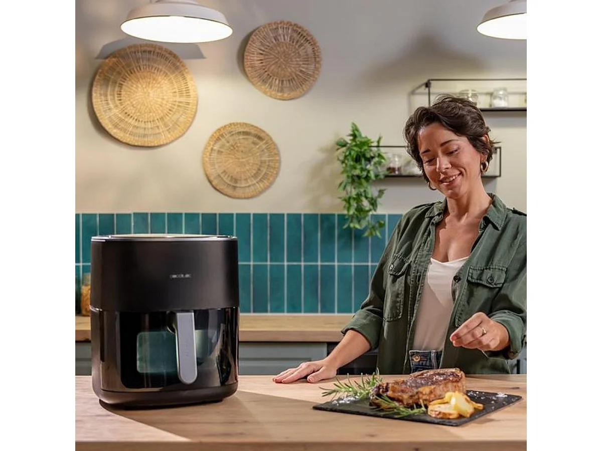 Cecotec Freidora sin aceite Cecofry&Grill Duoheat 6500
