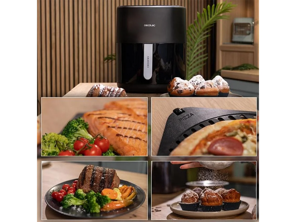 Cecotec Freidora sin aceite Cecofry&Grill Duoheat 6500