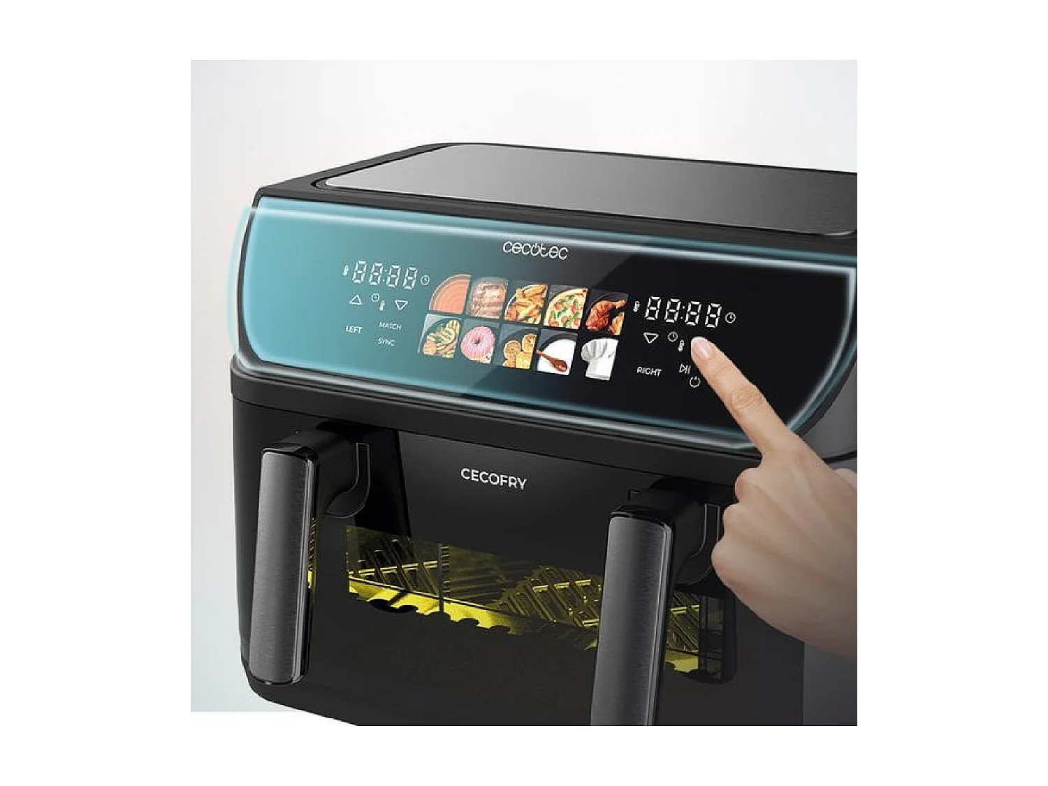 Cecotec Freidora sin aceite Cecofry&Grill Duoheat 10000