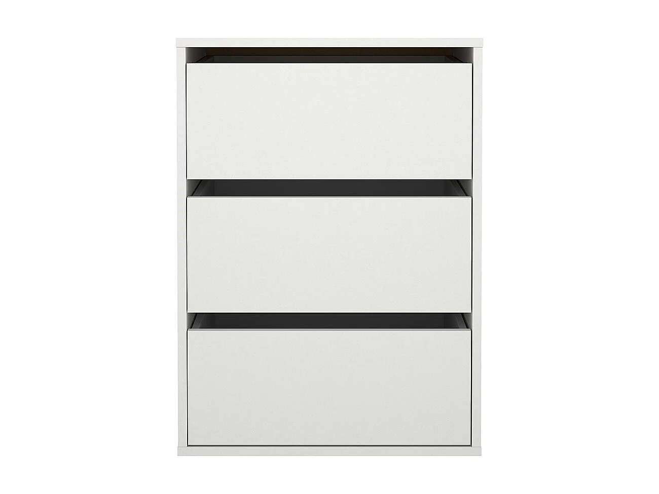 Catania cassetto estraibile 3 cassetti 51cm a 140cm armadio bianco