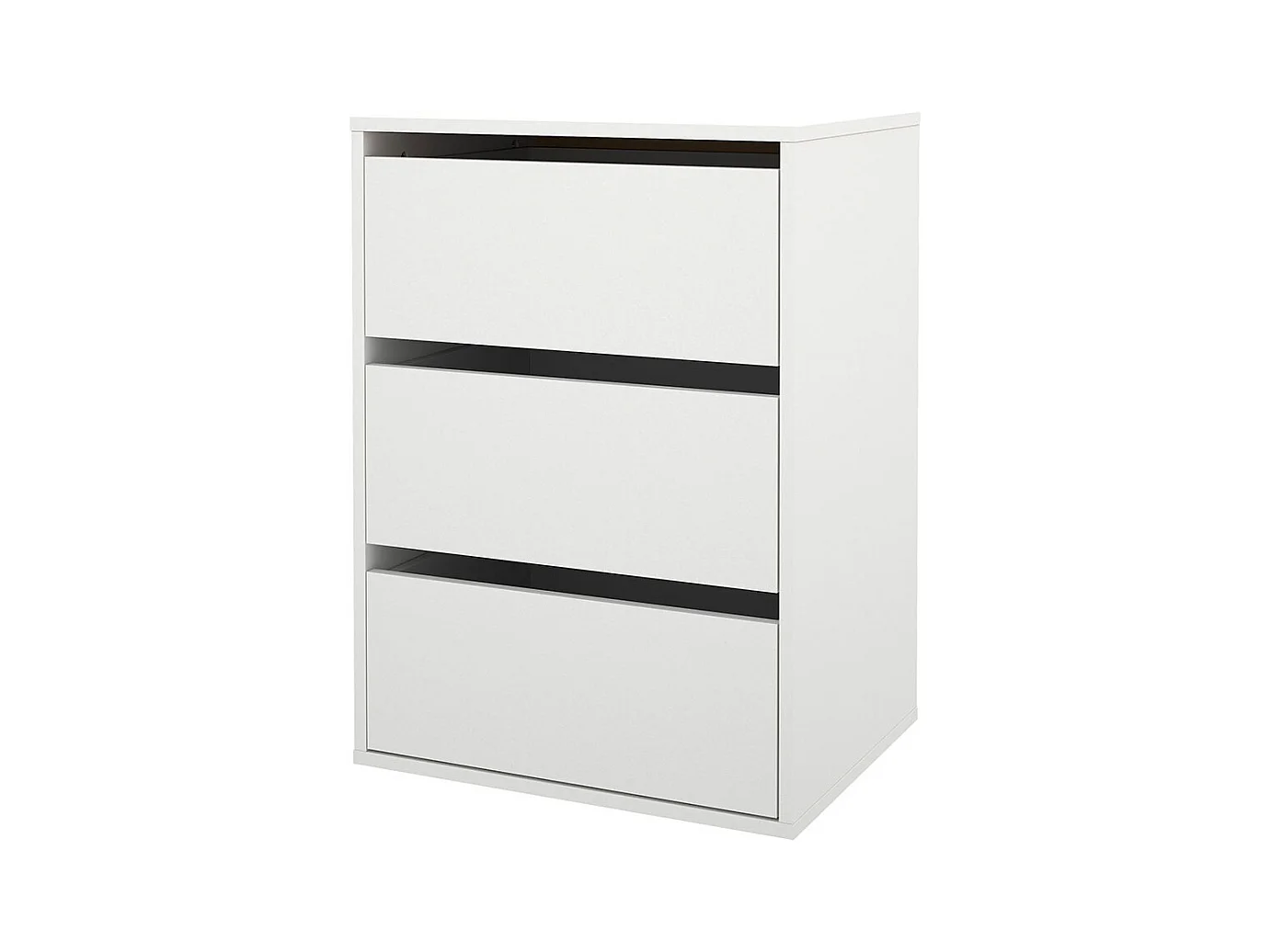Catania cassetto estraibile 3 cassetti 51cm a 140cm armadio bianco