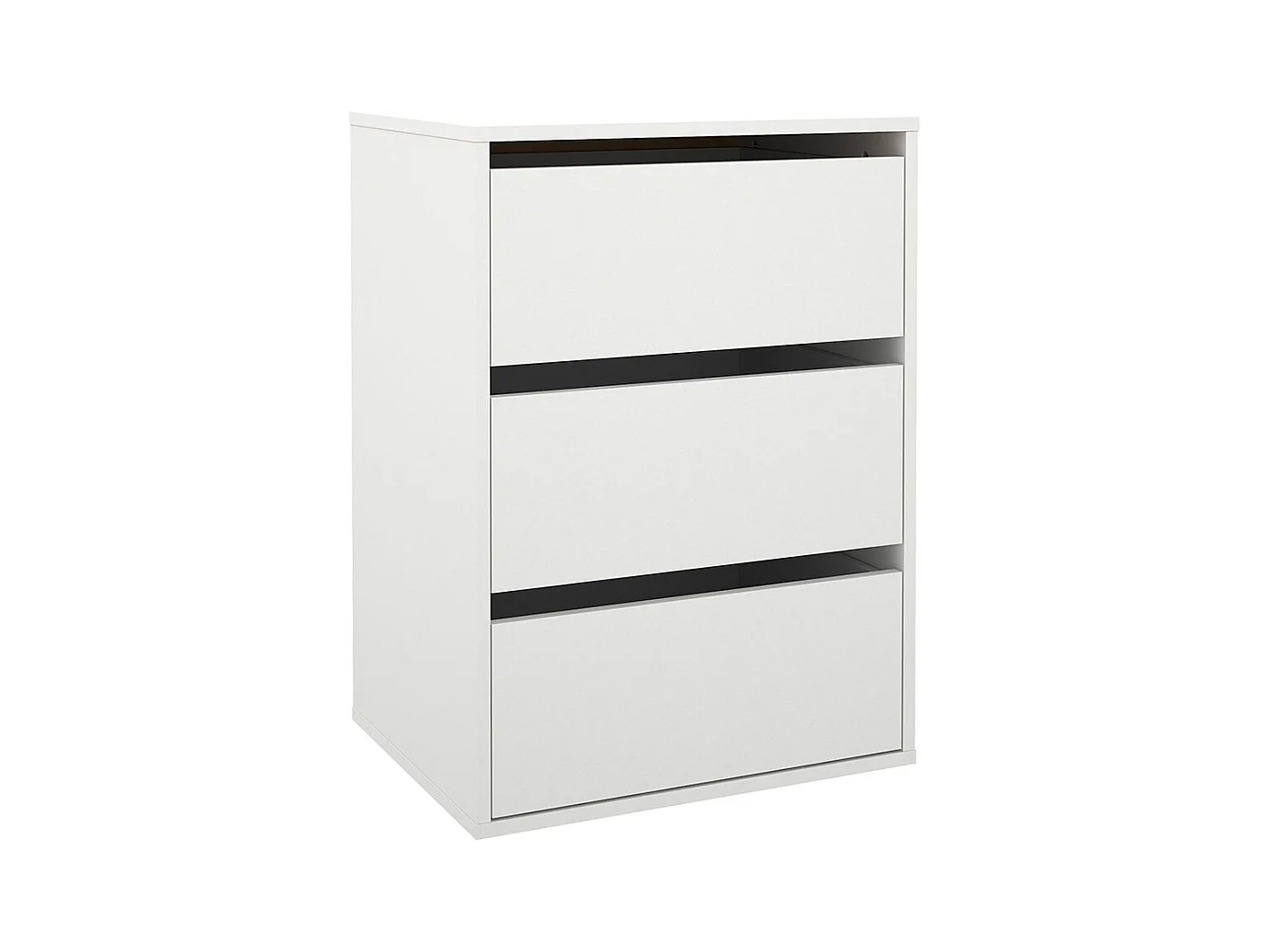 Catania cassetto estraibile 3 cassetti 51cm a 140cm armadio bianco