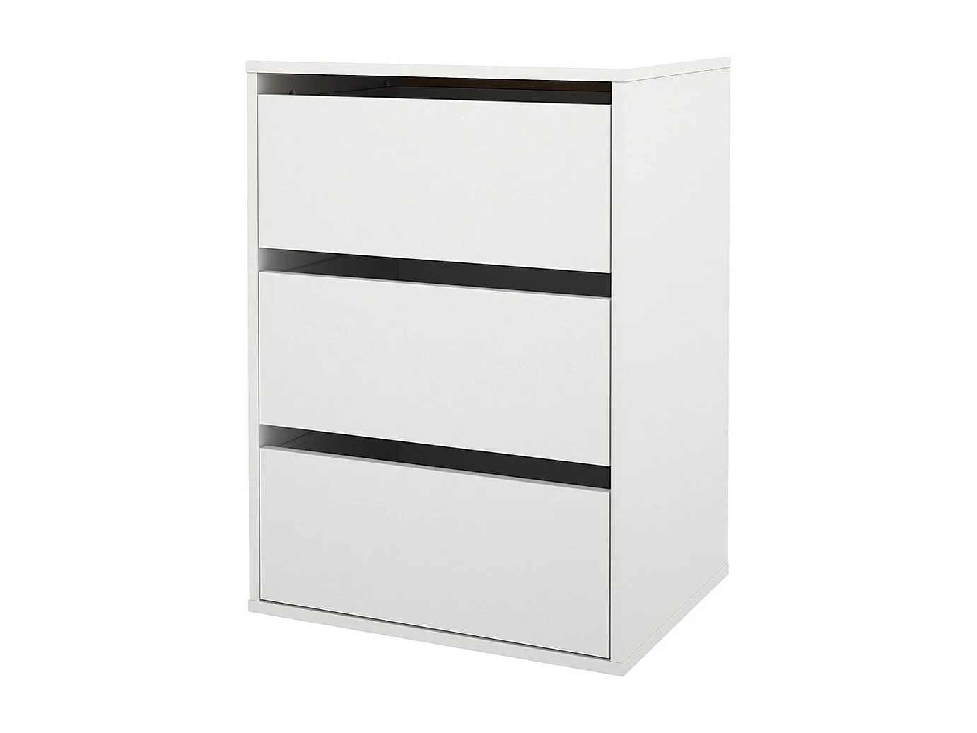 Catania cassetto estraibile 3 cassetti 51cm a 140cm armadio bianco