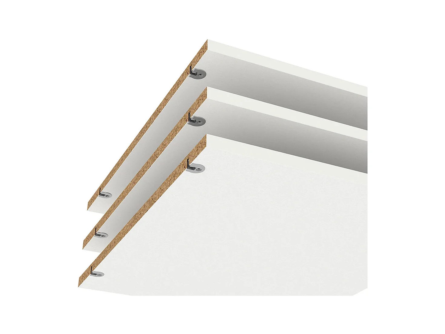 Armadio Catania 3 ripiani da 47cm a 240cm bianco