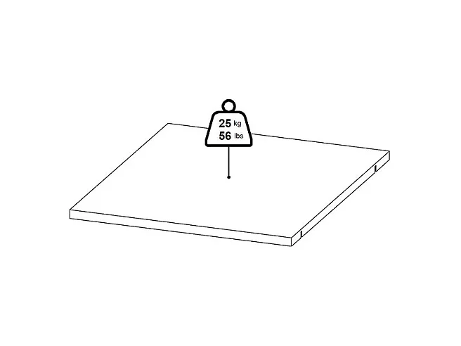 Armadio Catania 3 ripiani da 47cm a 240cm bianco