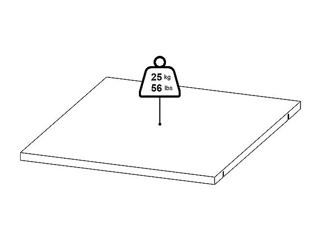 Catania 3 Böden 47 cm bis 240 cm Kleiderschrank weiß