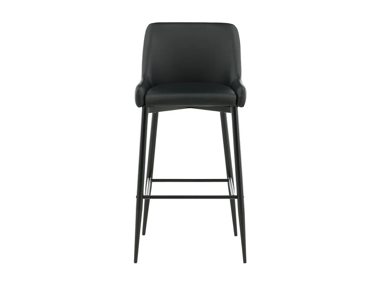 Plaza barstoel PU kunstleer zwart.