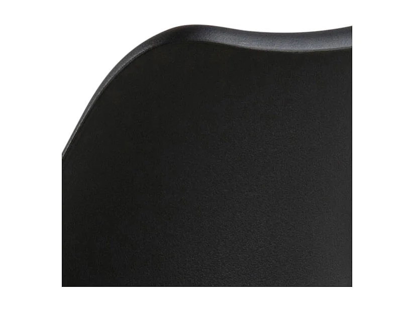 Dima tabouret de bar PU cuir noir.