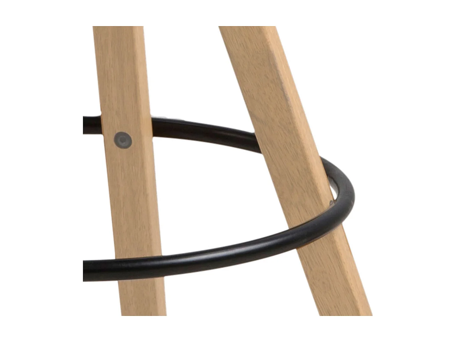 Dima tabouret de bar PU cuir noir.