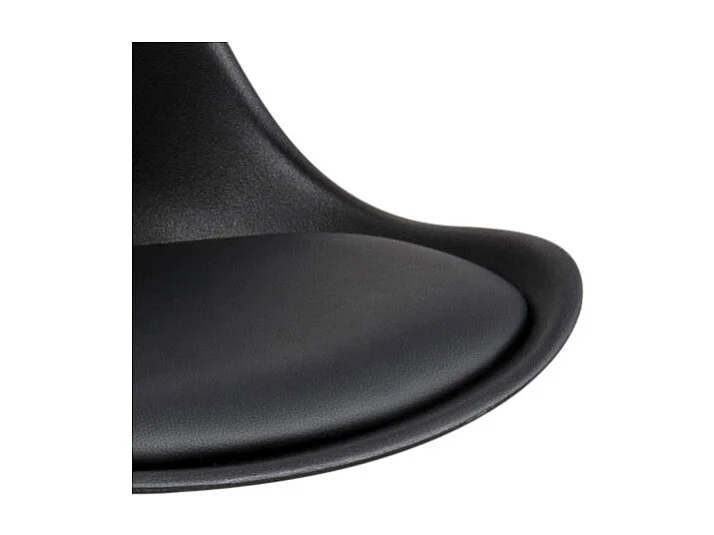 Dima tabouret de bar PU cuir noir.