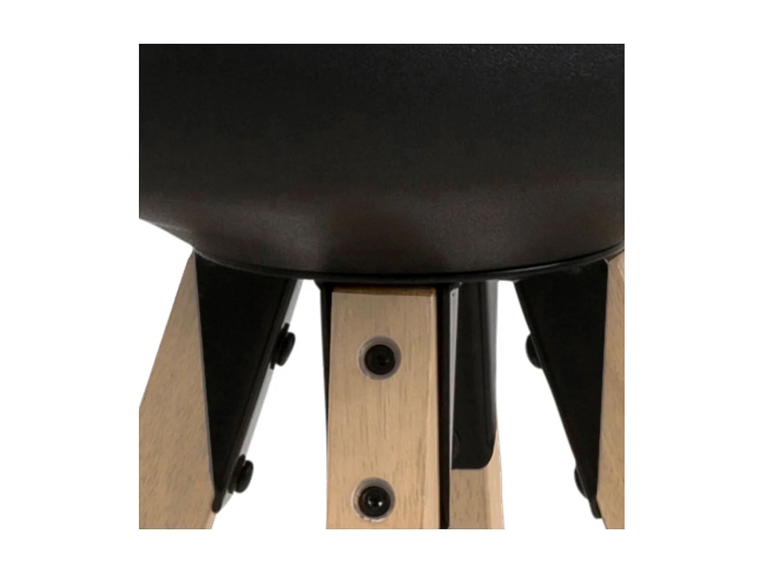 Dima tabouret de bar PU cuir noir.