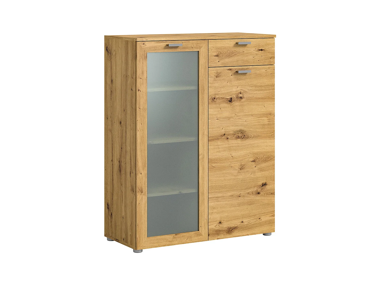 Xeno Sideboard 1 Schublade 2 Türen Eiche Dekor.
