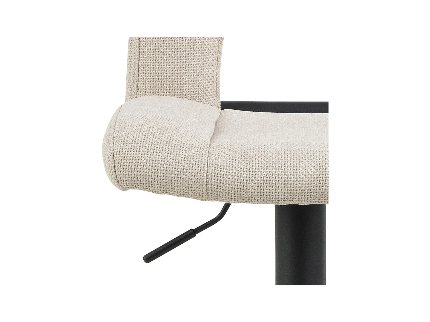 Sylvia tabouret de bar réglable en hauteur fonction pivotante beige.