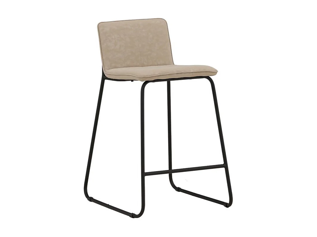 Sgabello da bar Bisbee beige.