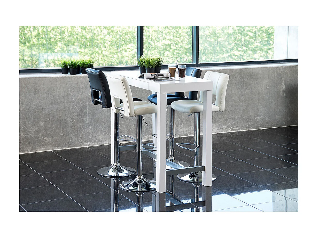 Sydney barstoel PU kunstleer zwart.