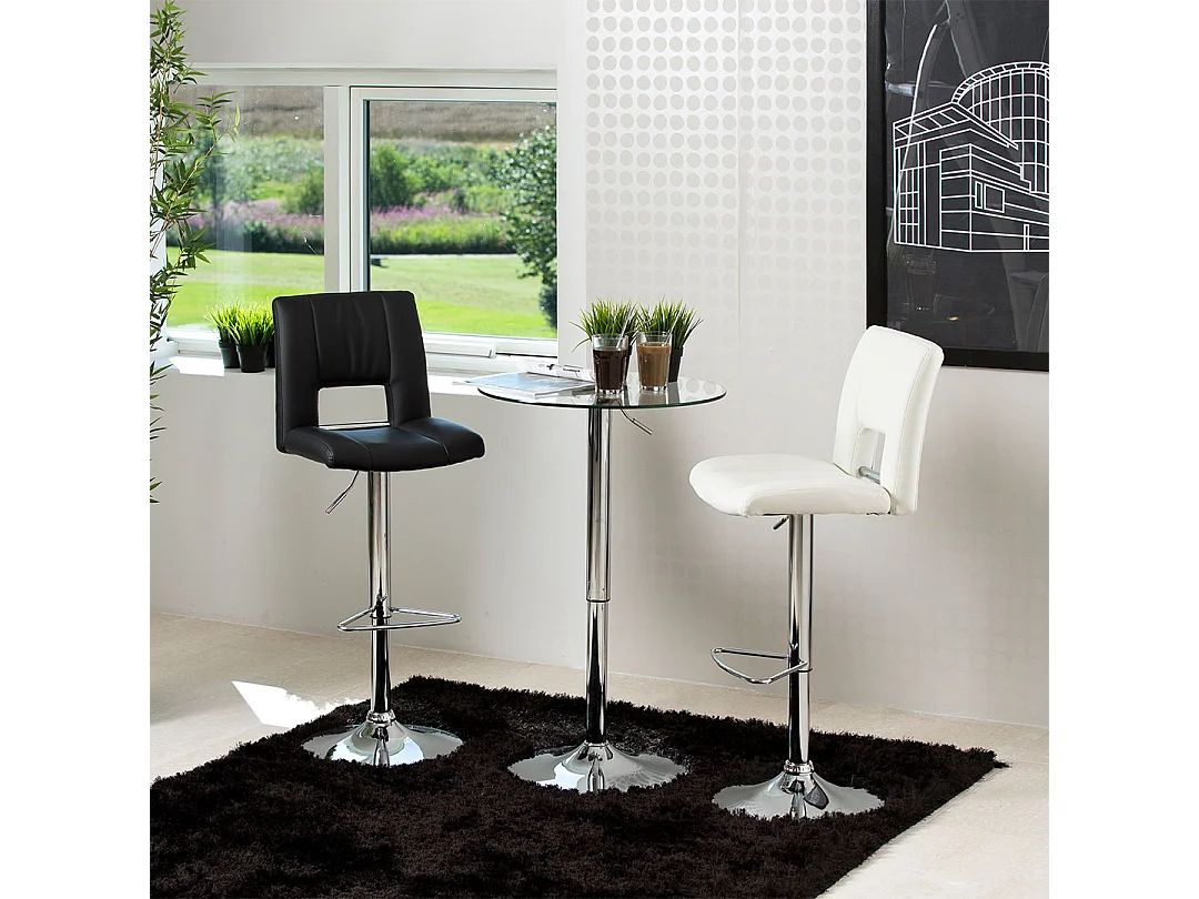 Sydney barstoel PU kunstleer zwart.