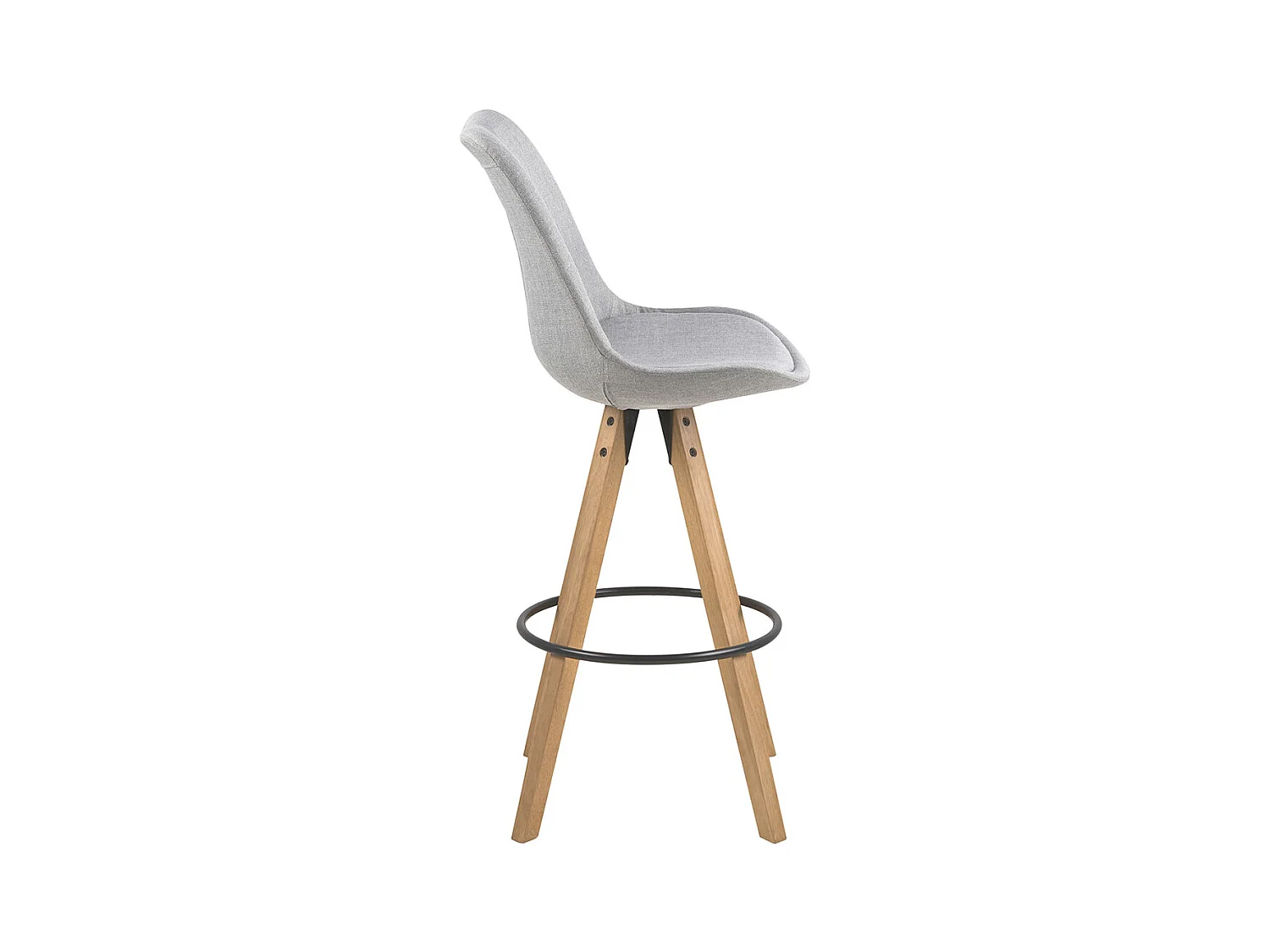 Dima tabouret de bar tissu gris.