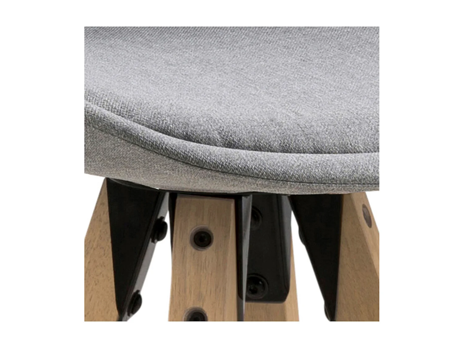 Dima tabouret de bar tissu gris.