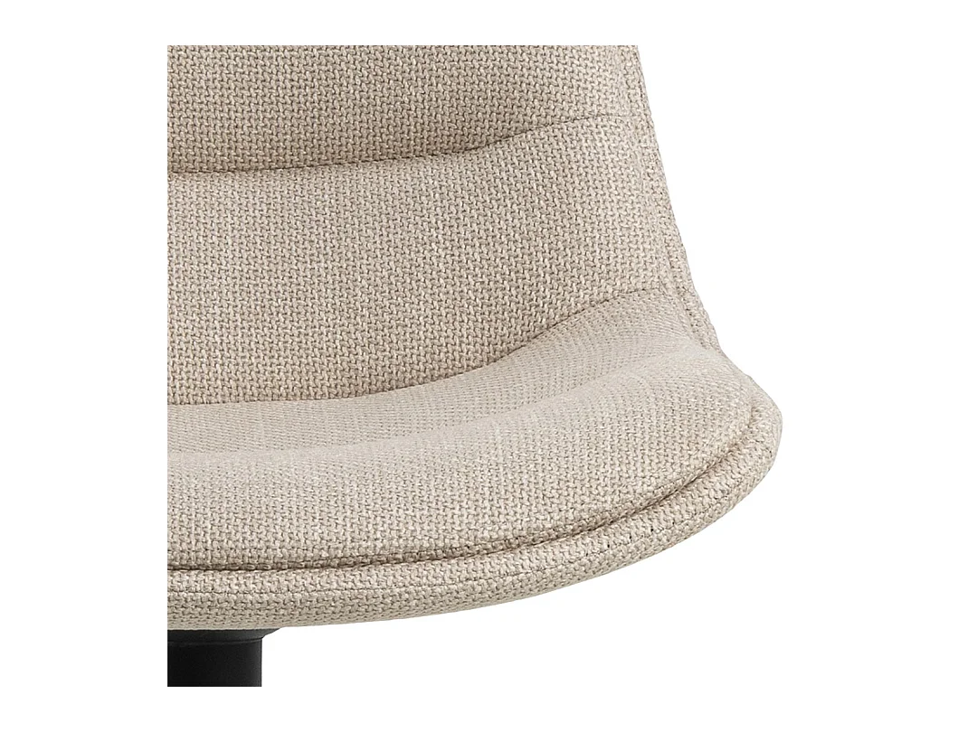 Adisa tabouret de bar réglable en hauteur fonction pivotante beige.