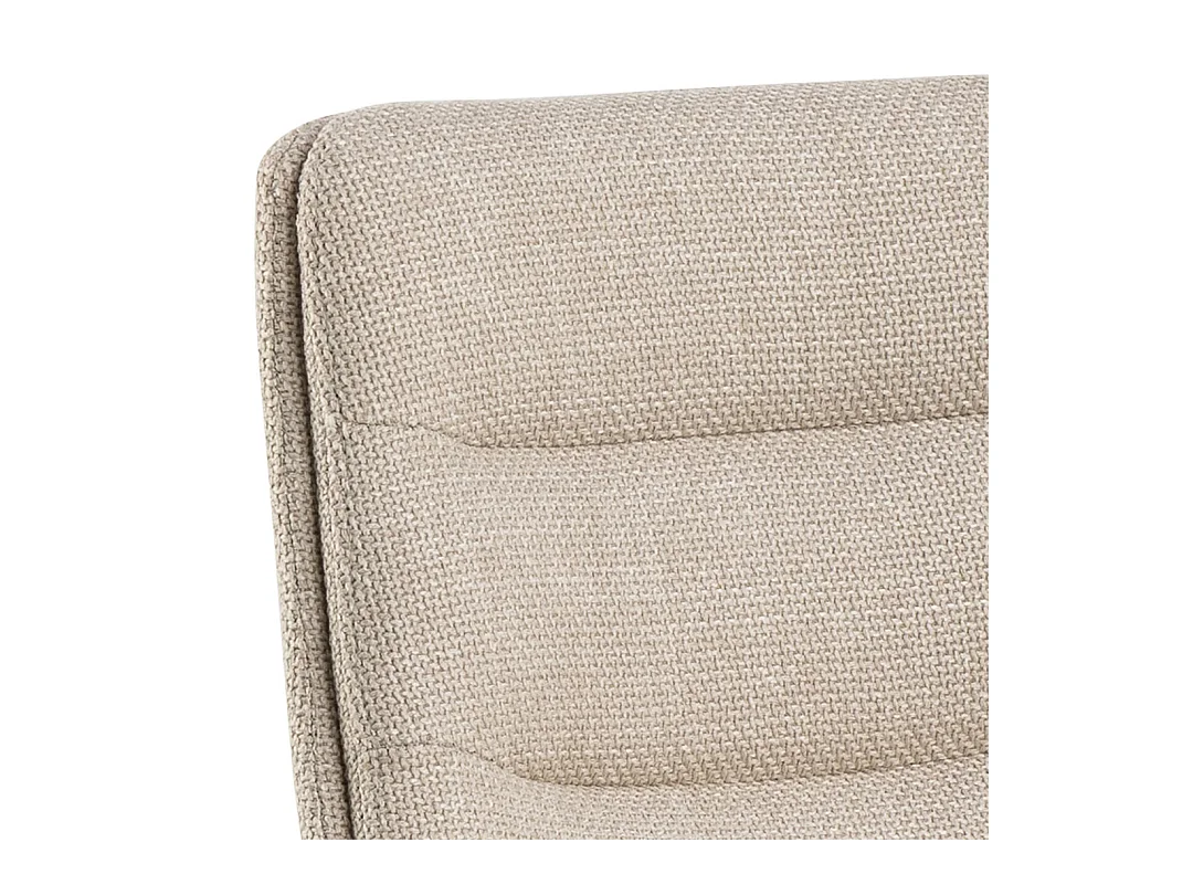 Adisa tabouret de bar réglable en hauteur fonction pivotante beige.