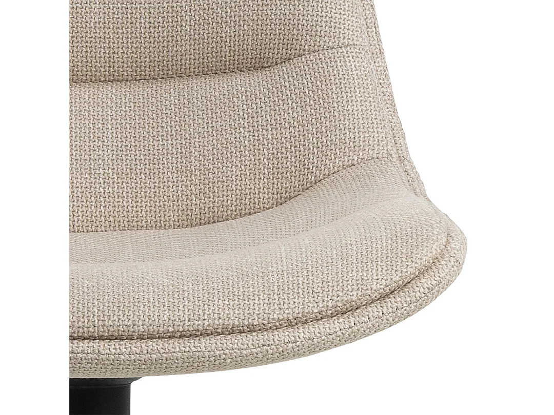 Adisa tabouret de bar réglable en hauteur fonction pivotante beige.