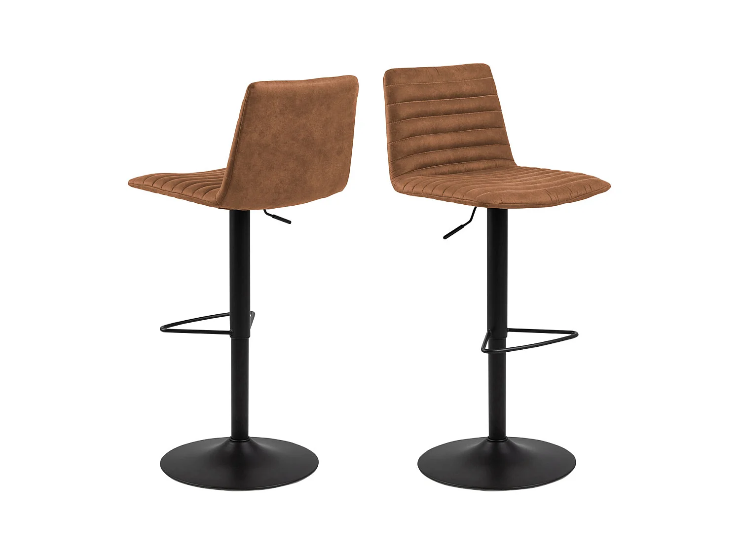 Kimmy Tabouret de bar, marron, noir.