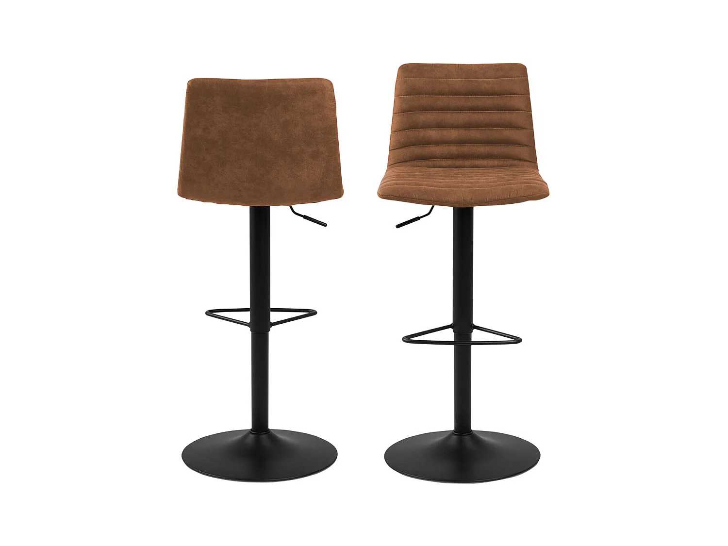 Kimmy Tabouret de bar, marron, noir.