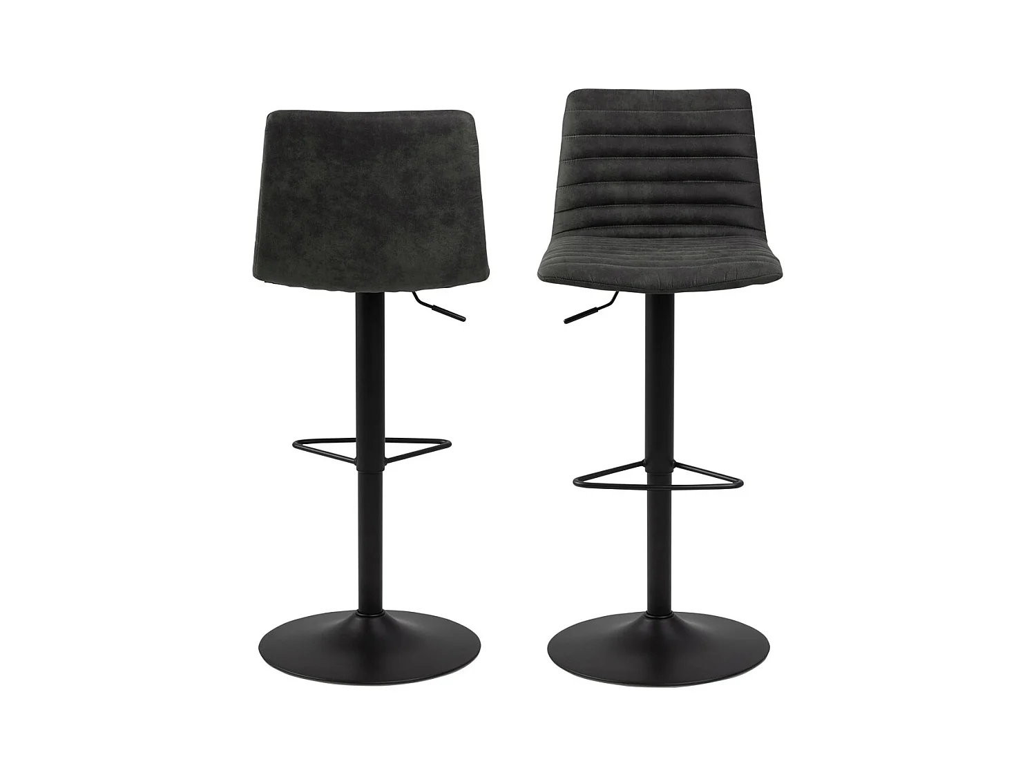 Kimmy Tabouret de bar, gris, noir.