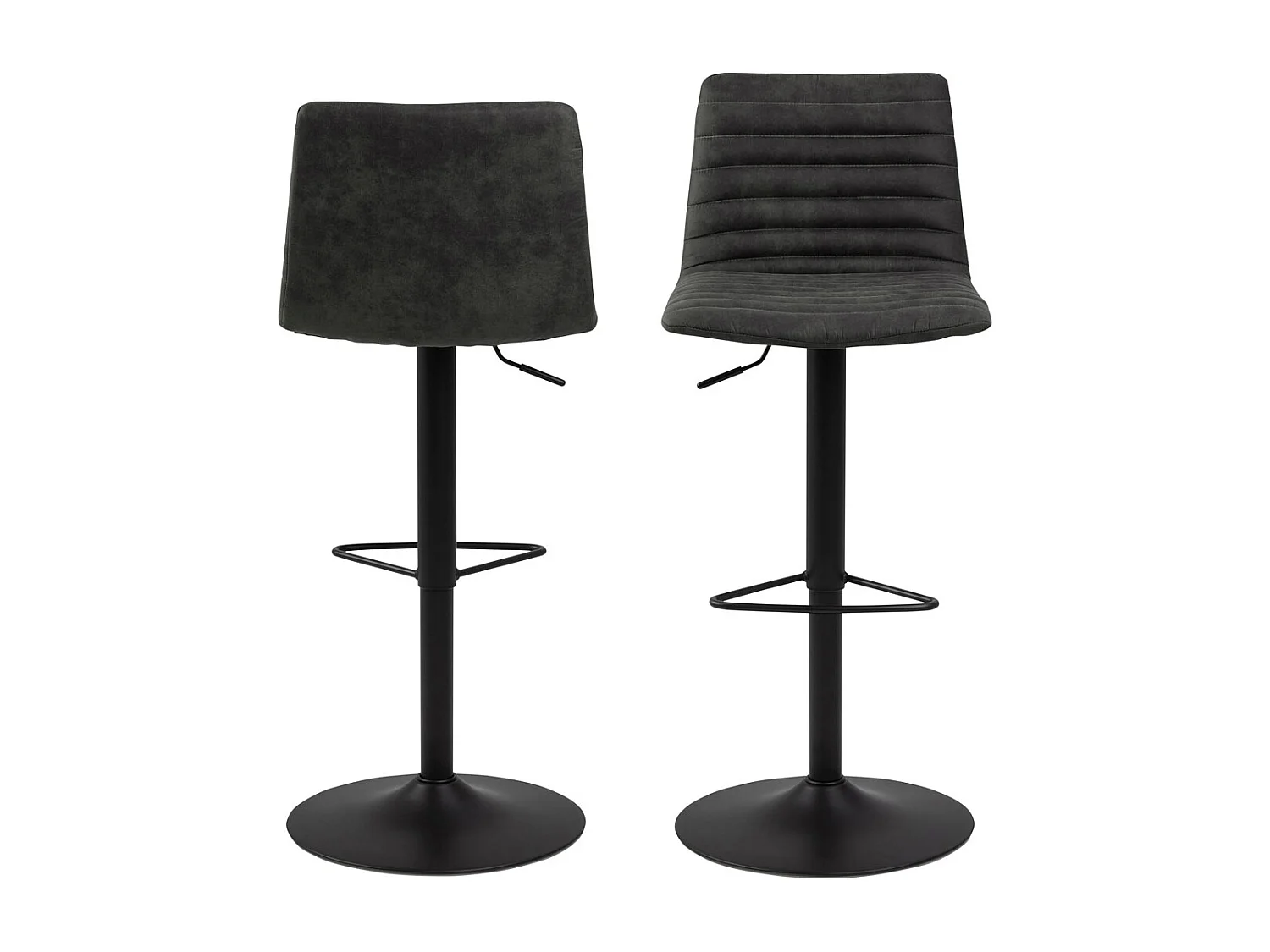 Kimmy Tabouret de bar, gris, noir.