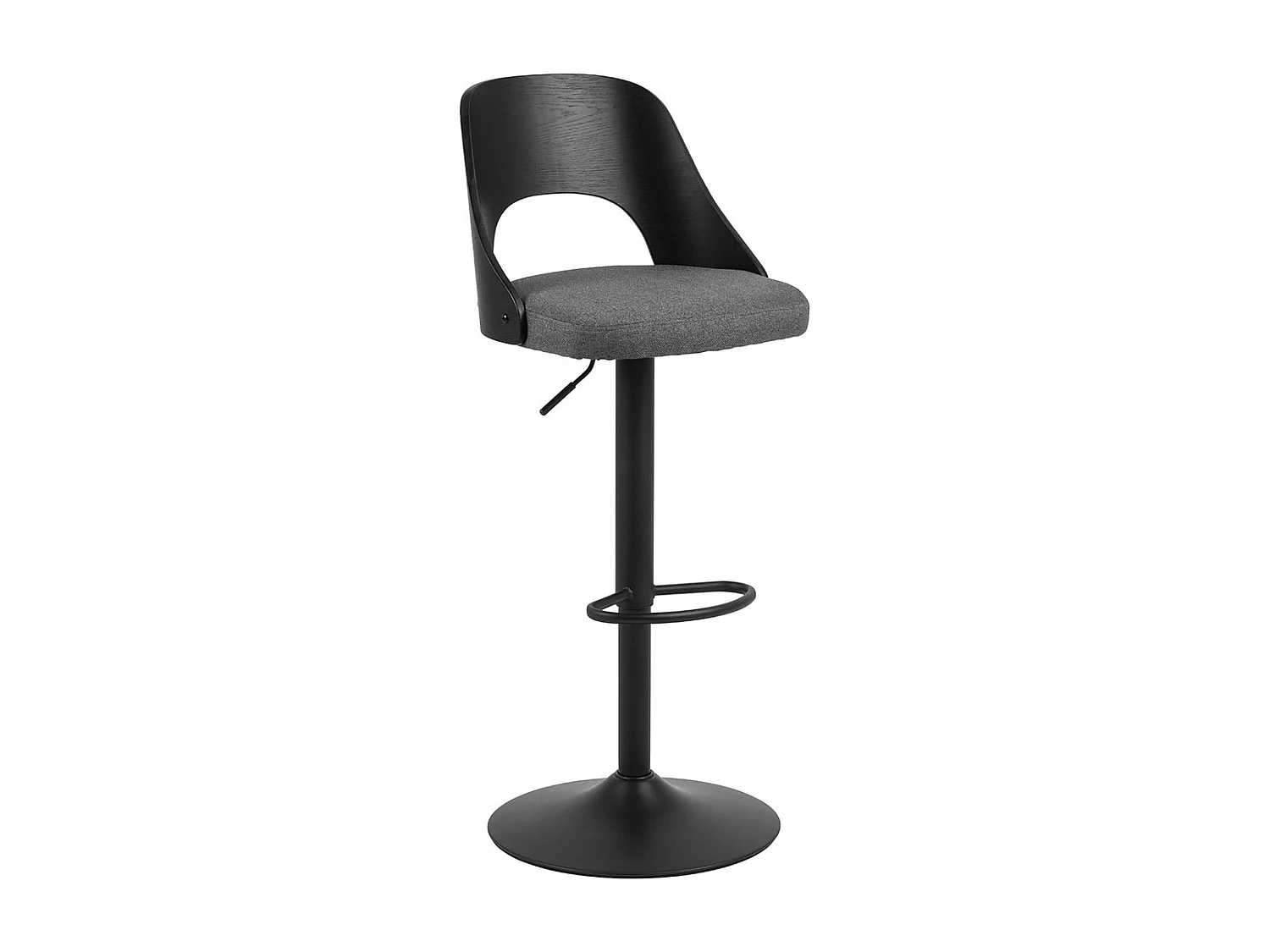 Jasper barstoel stof grijs.