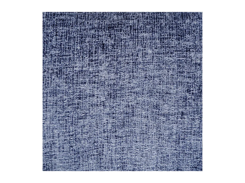 Habitat - Chaise pivotante en tissu chenille et métal noir avec accoudoirs - Bleu nuit - Mogila