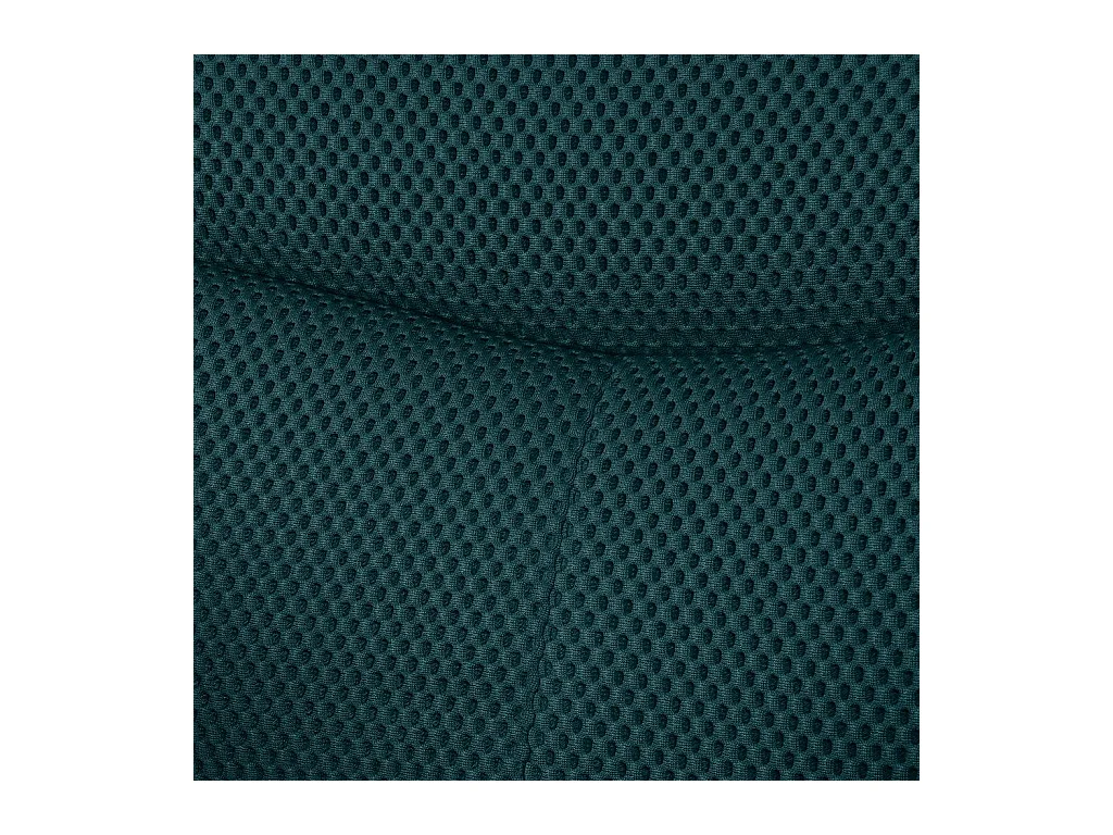 Habitat - Chaise pivotante en tissu 3D et métal noir avec accoudoirs - Bleu canard - Arzana