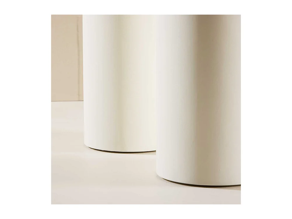 Table à Manger Design "Havstenssund" 220cm Blanc