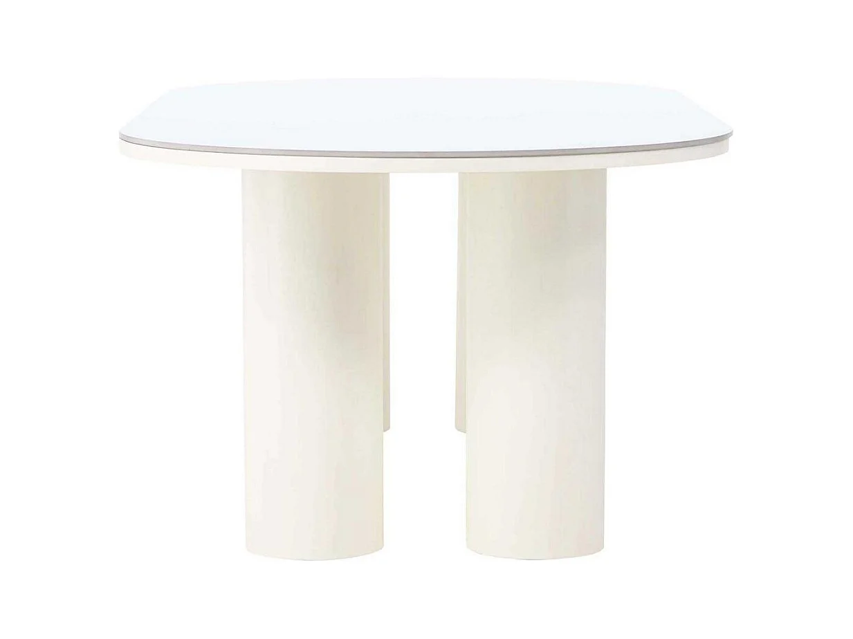 Table à Manger Design "Havstenssund" 220cm Blanc